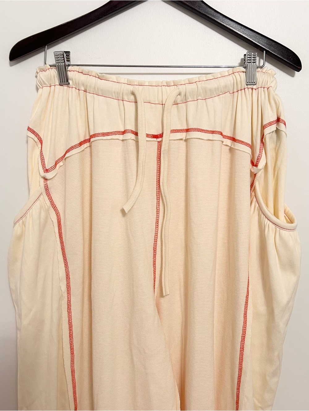 POL Jasmine Freestyle Cream Drift Contrast Stitch Harem Joggers Size Small - Picture 3 of 6